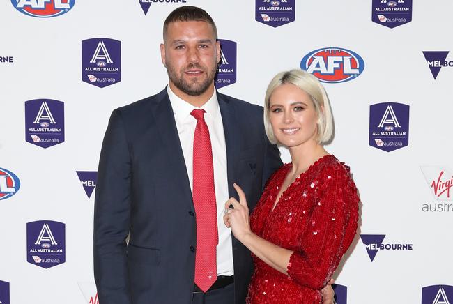 Lance 'Buddy' Franklin and wife Jesinta. 