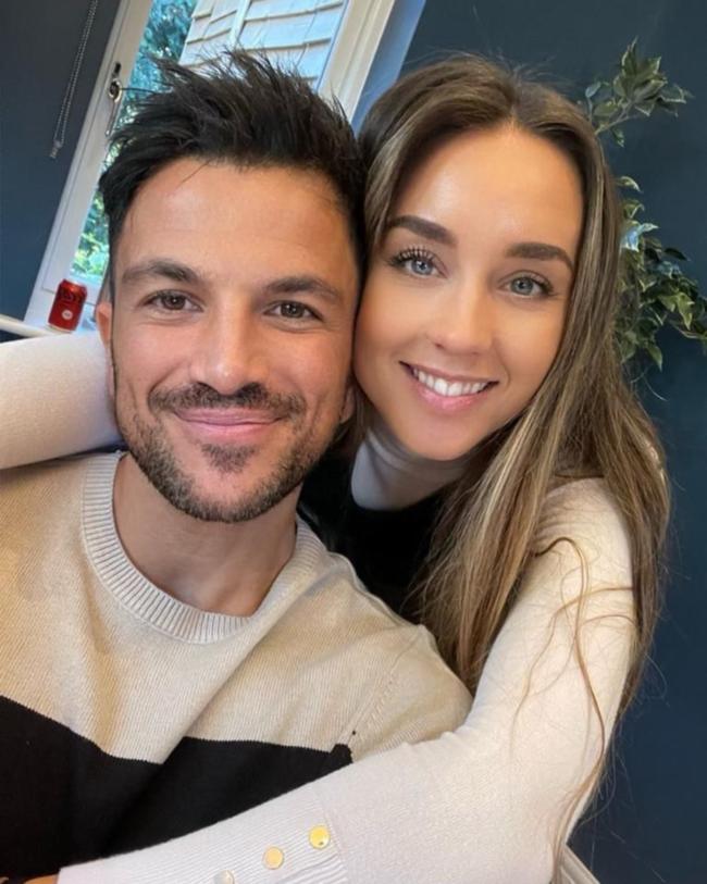 Peter Andre with his wife Emily.