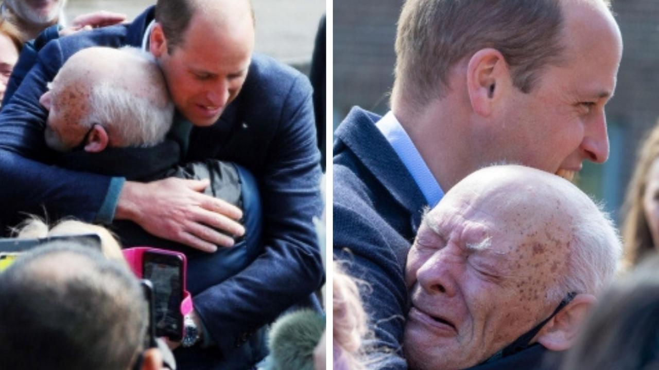 Prince William ditches protocol to hug pensioner: Photos