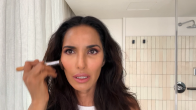 Padma Lakshmi Reveals Her Do it your self Pure magnificence Staples and the Prime secret to a Smudge-Proof Lip